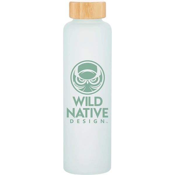 18 oz h2go Rincon Single Wall Glass Water Bottle