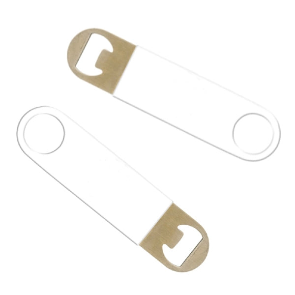 White Vinyl Grip Bottle Opener