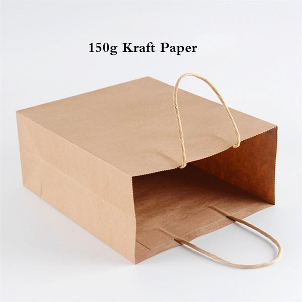 Kraft Paper Takeaway Tote Bag