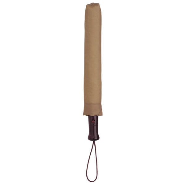 44" Foldable Umbrella with a Wooden Handle