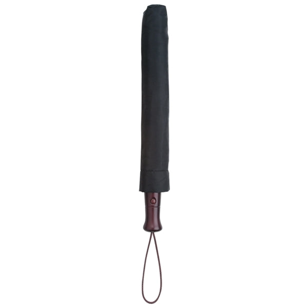 44" Foldable Umbrella with a Wooden Handle