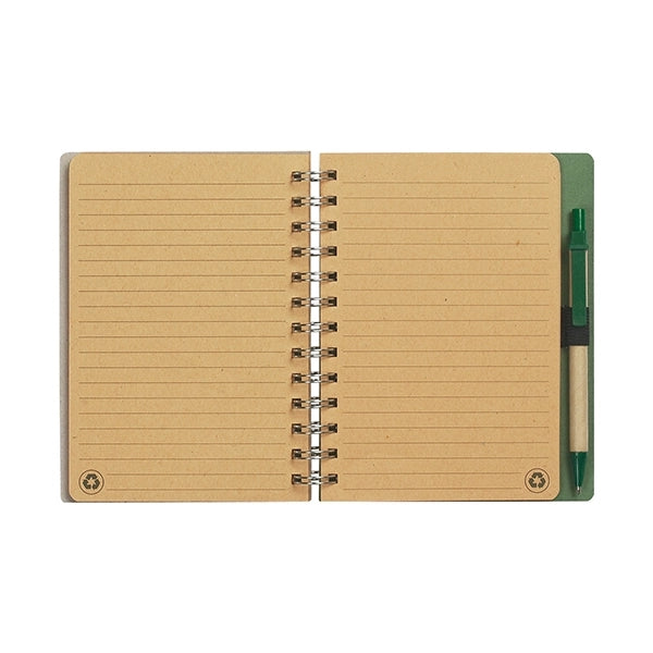 Eco-inspired Spiral Notebook & Pen