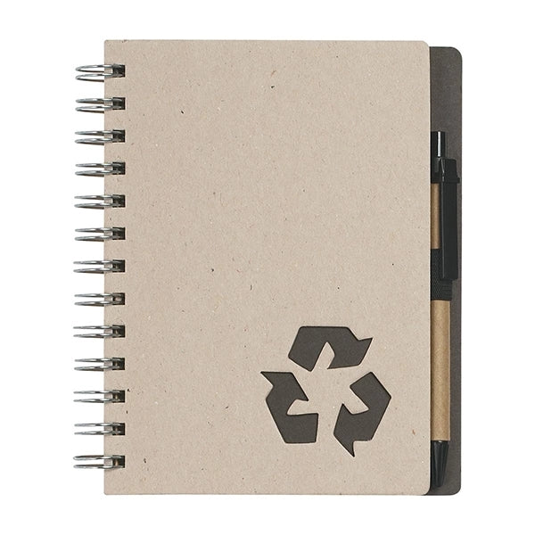 Eco-inspired Spiral Notebook & Pen