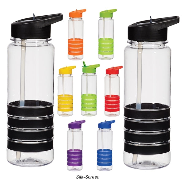 24 Oz. Water Bottle with Silicone Bands