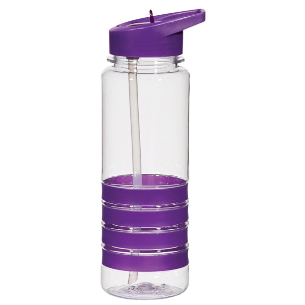 24 Oz. Water Bottle with Silicone Bands