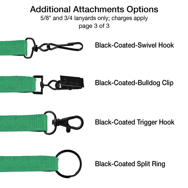 1" Glitter Ink Custom Silkscreen Lanyard, Flat Ribbed