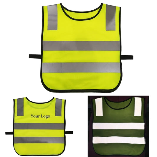 Kids High-lighted Reflective Safety Vest w/ Elastic Band