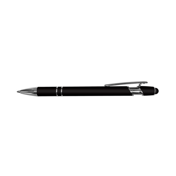 IWriter Exec Rubberized Metal Stylus Pen-Black Ink
