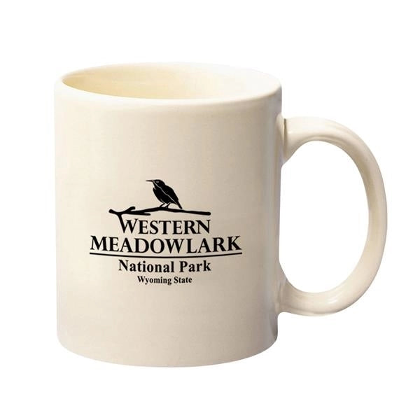 11 oz. Colored Stoneware Mug With C-Handle