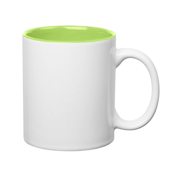 11 oz. Colored Stoneware Mug With C-Handle
