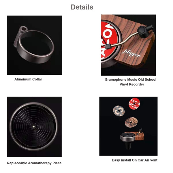 Car Retro Aromatic Record Player