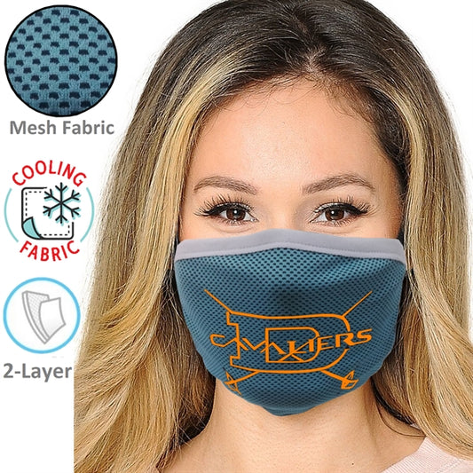 2-Layer Cooling Face Mask w/Screen Print