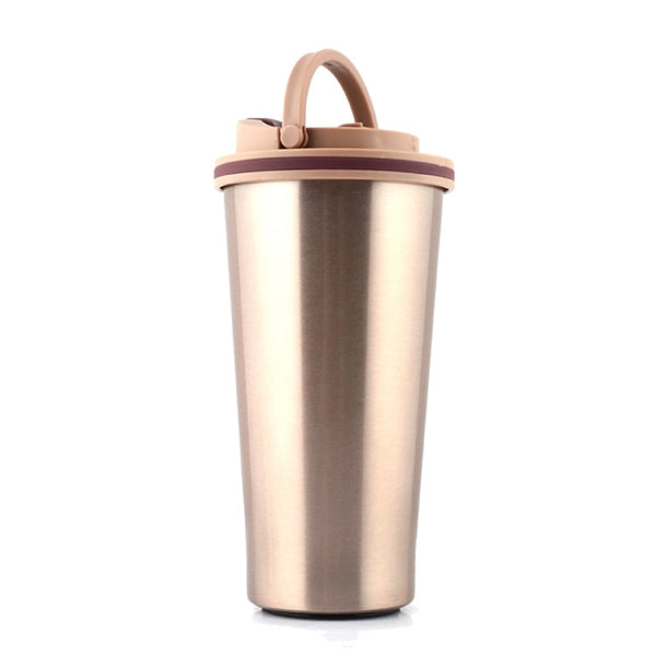 15 oz Double Wall Stainless Steel Coffee Tumbler with Lid