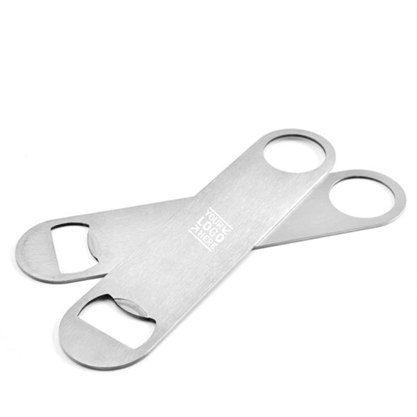 Blank Bar Blade Beer Stainless Steel Flat Bottle Opener