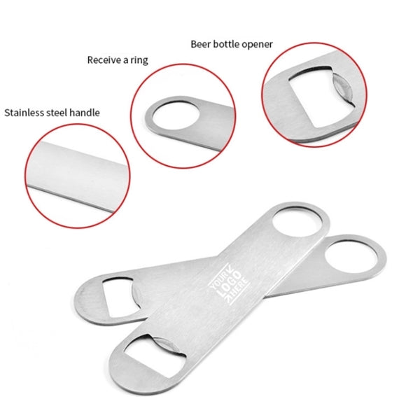 Blank Bar Blade Beer Stainless Steel Flat Bottle Opener