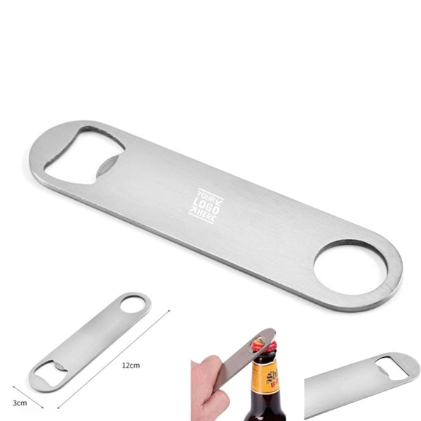 Blank Bar Blade Beer Stainless Steel Flat Bottle Opener