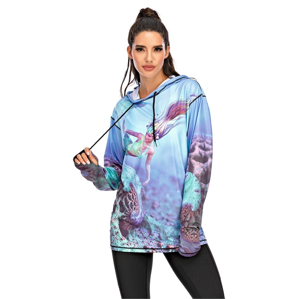 Performance Hooded Shirt Sublimated Fishing Hoodie UPF 50+