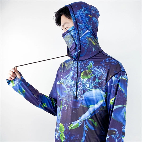 Performance Hooded Shirt Sublimated Fishing Hoodie UPF 50+