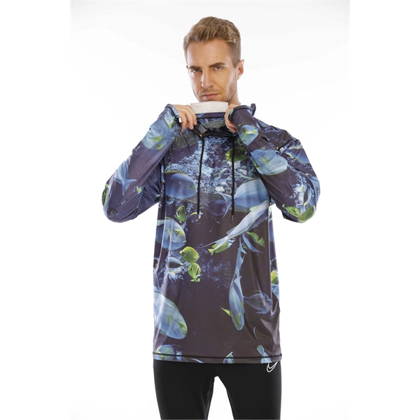 Performance Hooded Shirt Sublimated Fishing Hoodie UPF 50+