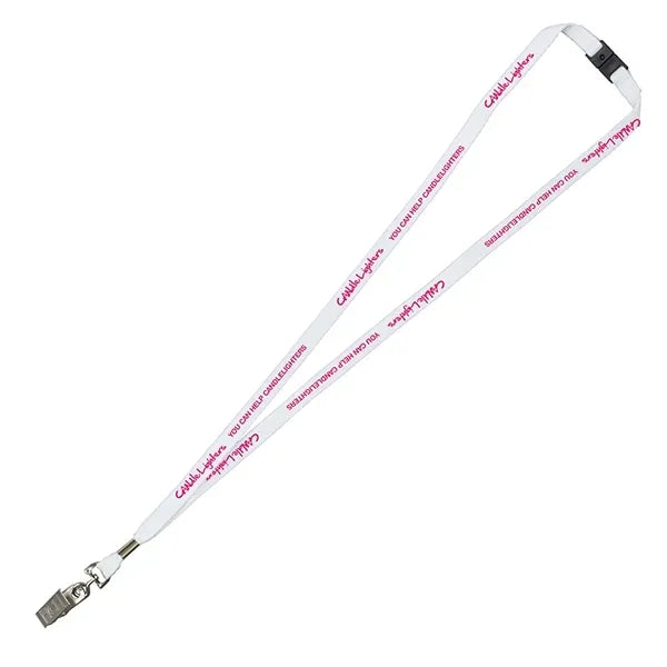 3/8" Silkscreen Lanyard with Breakaway Release