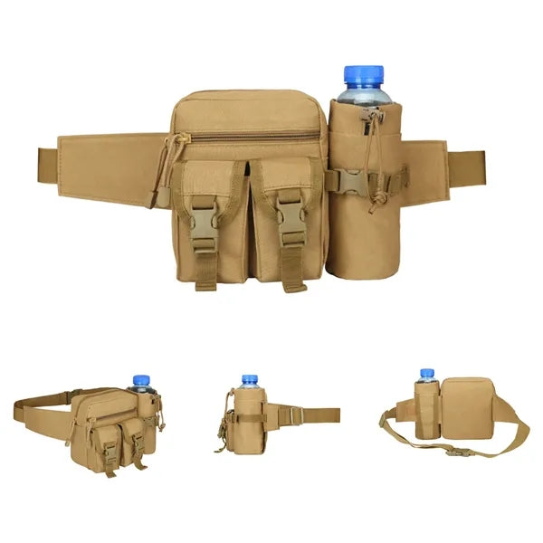 Tactical Waist Bag With Water Bottle Pouch