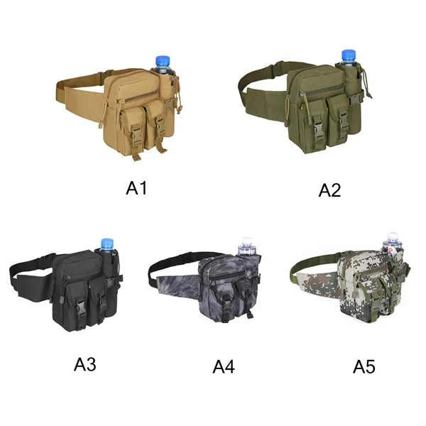 Tactical Waist Bag With Water Bottle Pouch