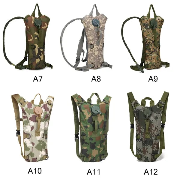 Tactical Hydration Pack With 3L Water Bladder