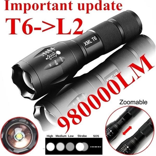 T6 Tactical Military LED Flashlight