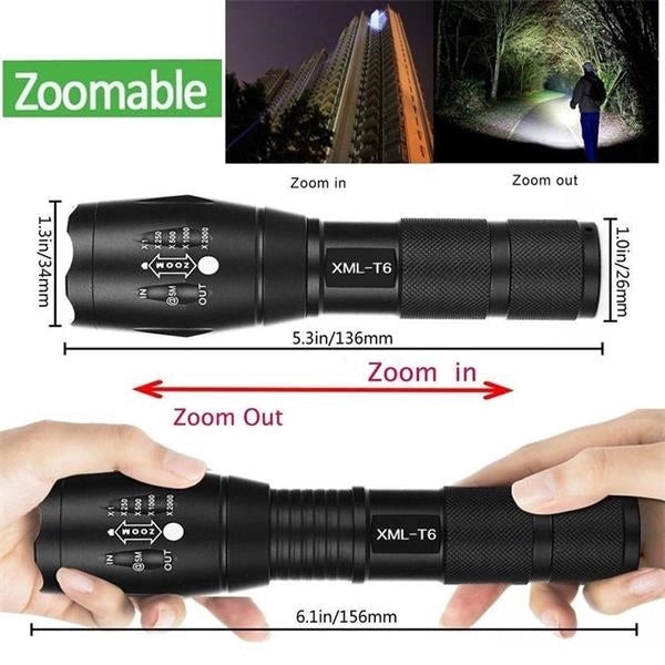 T6 Tactical Military LED Flashlight