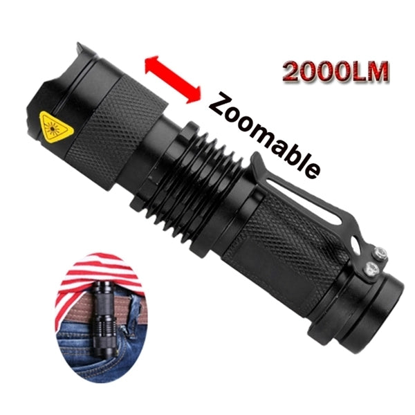 Waterproof LED Zoomable Flashlight
