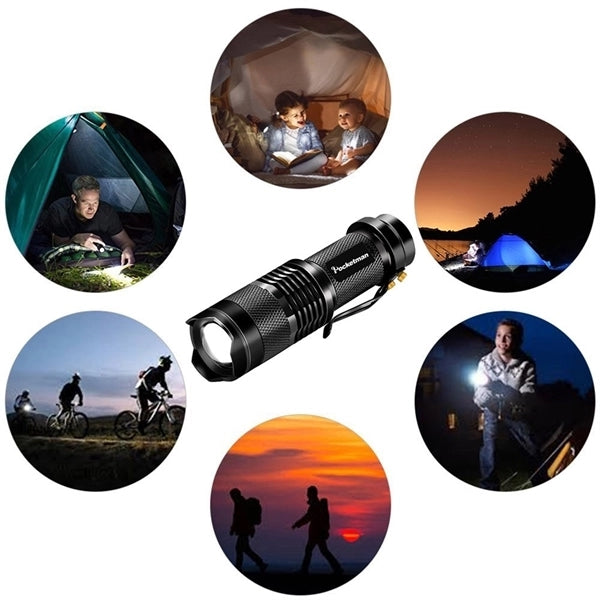 Waterproof LED Zoomable Flashlight