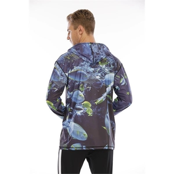 Performance Hooded Shirt Sublimated Fishing Hoodie UPF 50+