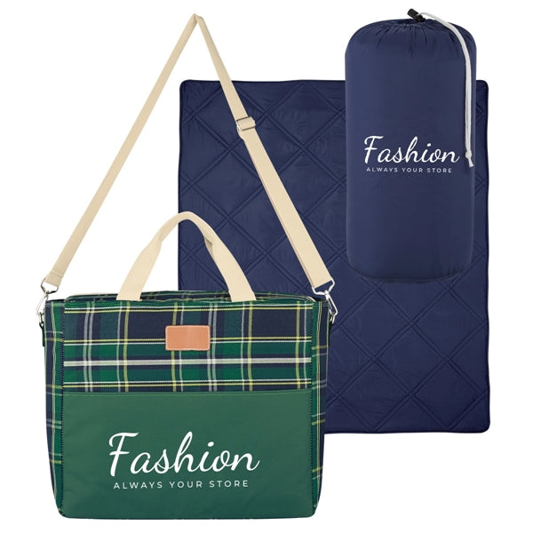Cooler Bag with Puffy Blanket for Outdoors