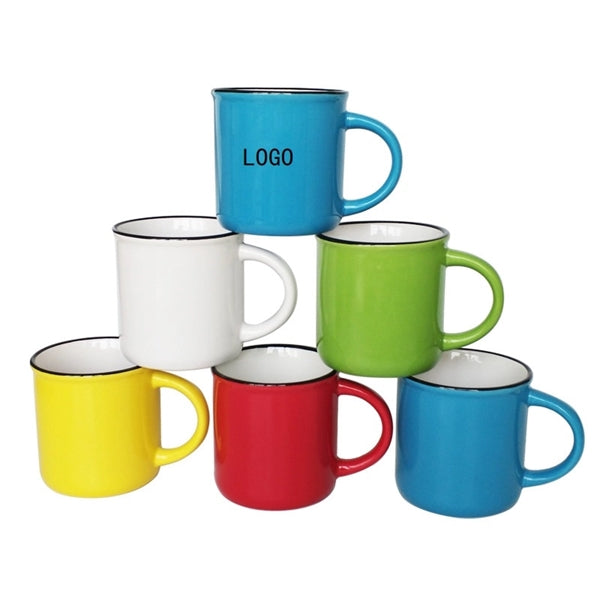Logo Imitation Enamel Ceramic Mug