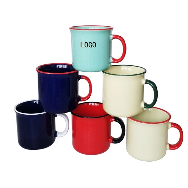 Logo Imitation Enamel Ceramic Mug
