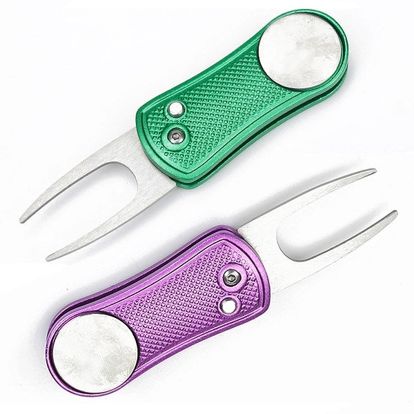 Foldable Metal Golf Divot Repair Tool