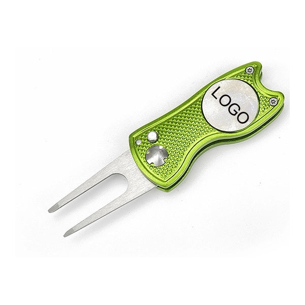 Stainless Steel Foldable Divot Repair Tool Ball Marker