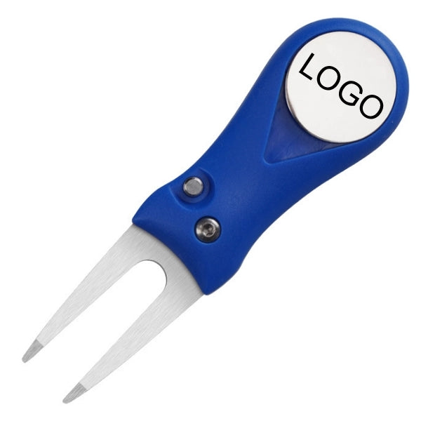 2-in-1 Foldable Golf Divot Repair Tool
