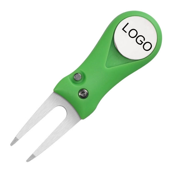 2-in-1 Foldable Golf Divot Repair Tool