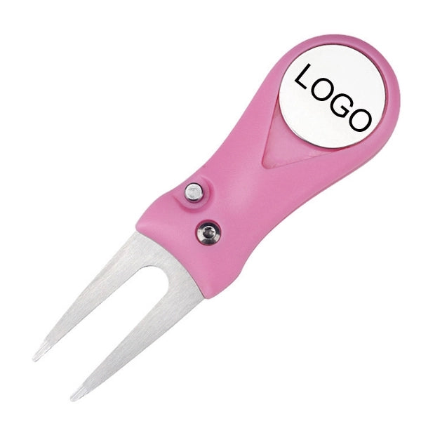 2-in-1 Foldable Golf Divot Repair Tool