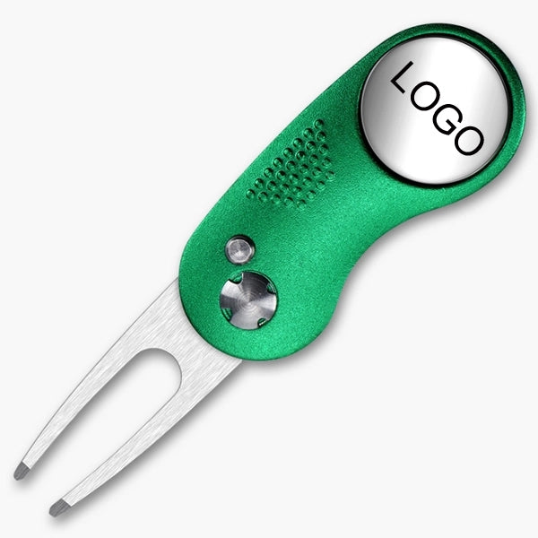 Metal Folding Golf Divot Repair Tool