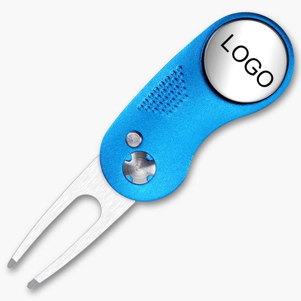 Metal Folding Golf Divot Repair Tool