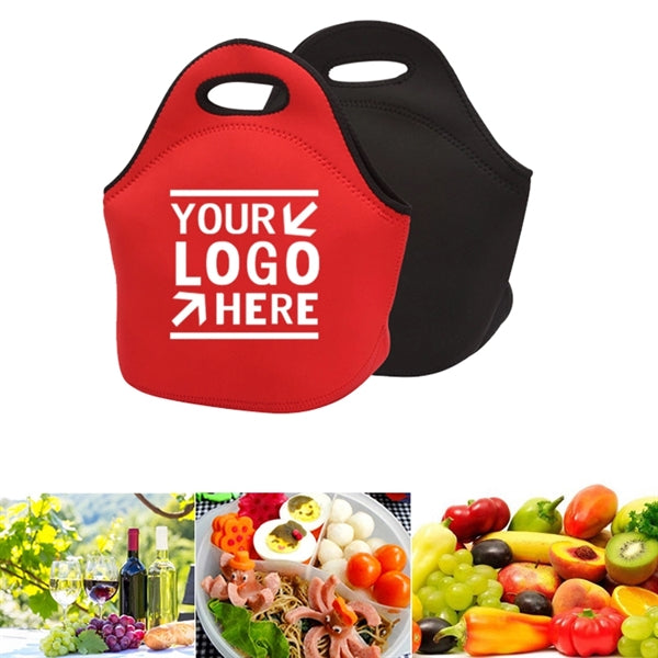 3.5mm Neoprene Zippered Cooler Tote Insulated Lunch Bags