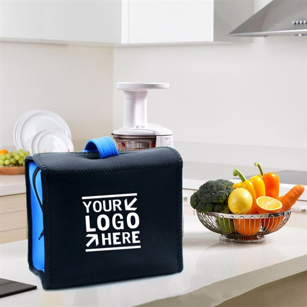 Neoprene Zippered Cooler Tote Handbag Insulated Lunch Bag