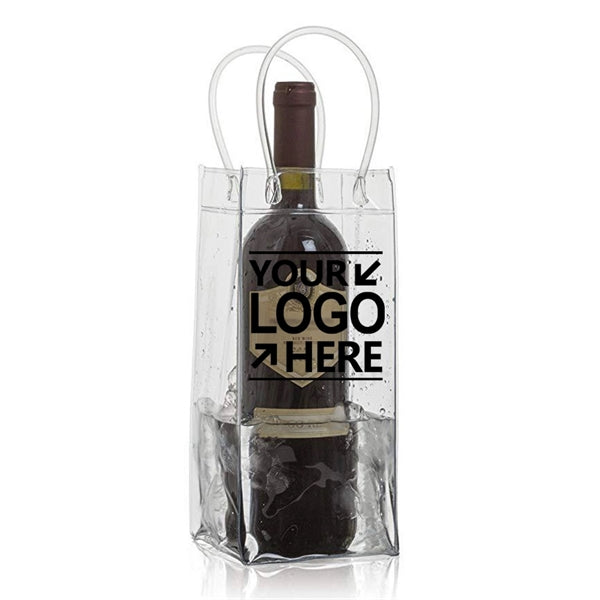 Transparent Wine Cooler Bags, Clear Wine Pouch Cooler Bags
