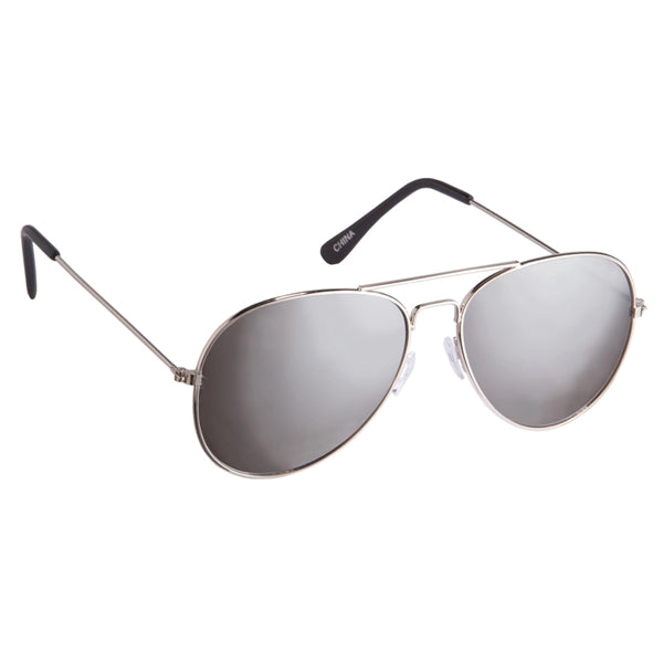 Pilot's Mirrored Aviator Sunglasses
