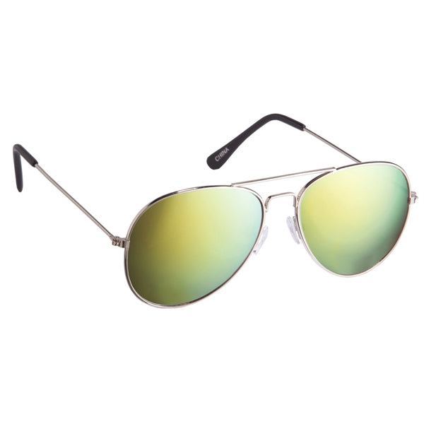 Pilot's Mirrored Aviator Sunglasses
