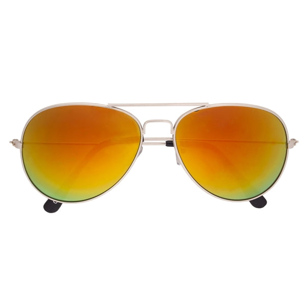Pilot's Mirrored Aviator Sunglasses
