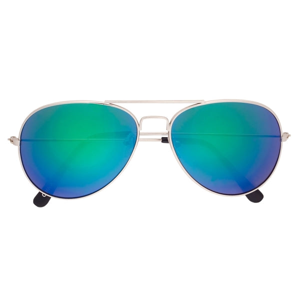 Pilot's Mirrored Aviator Sunglasses
