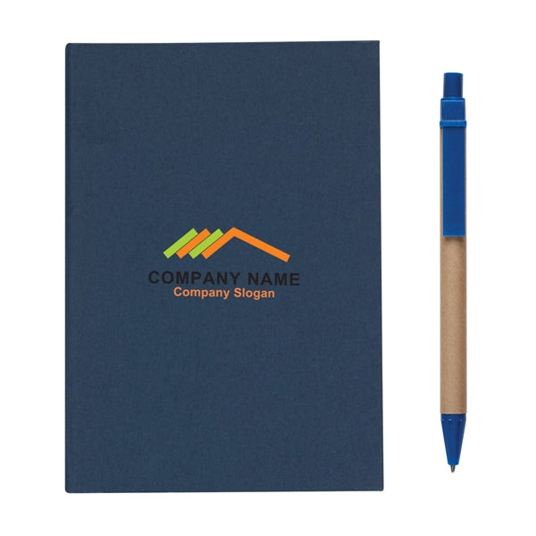 Notebook With Pen And Sticky Flags
